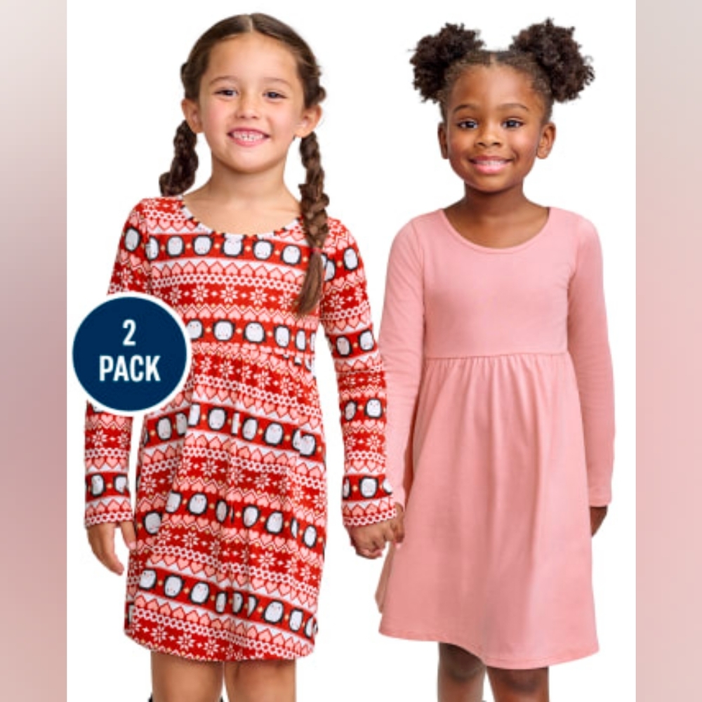 2 pack baby girl dresses
